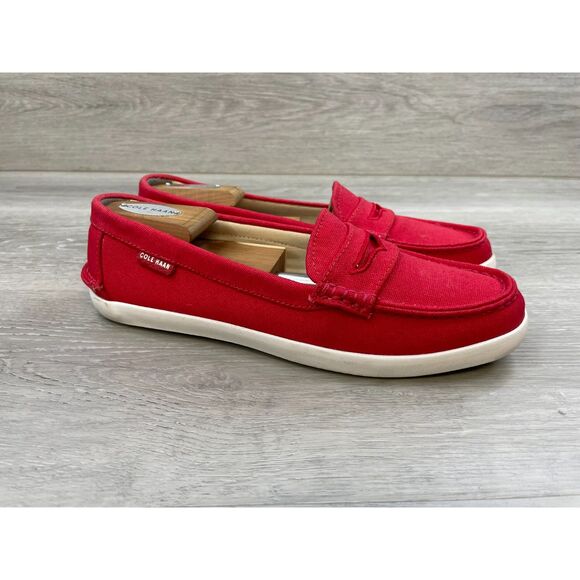 Cole Haan Nantucket Women's Loafer Penny Slip-On US 9B Red Comfort Shoes - Picture 1 of 10